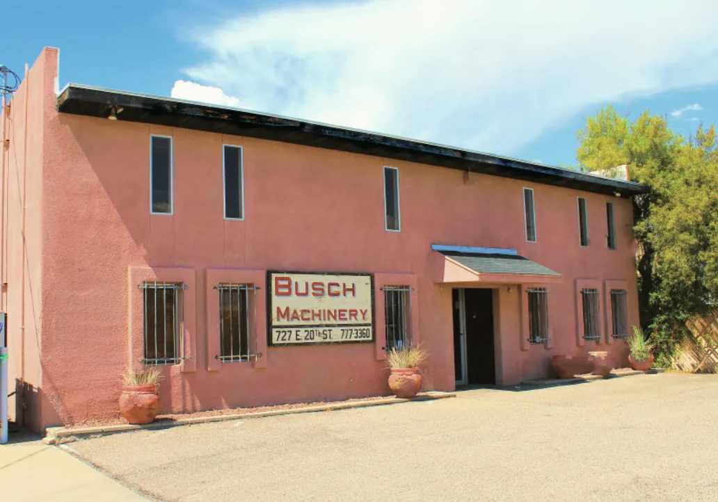 The Busch Machinery building at 727 E 20th St in Tucson, Arizona
