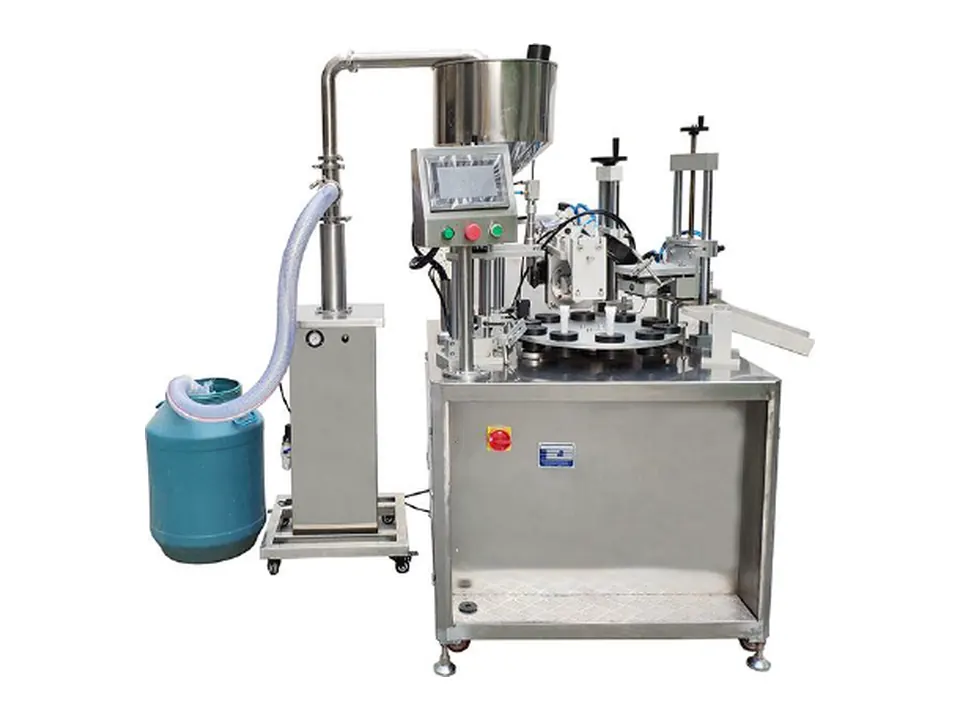 BUS-2020TTF Semi Automatic Ultrasonic Plastic Tube Filler and Sealer and BUS-05FF Material Feeding Pump