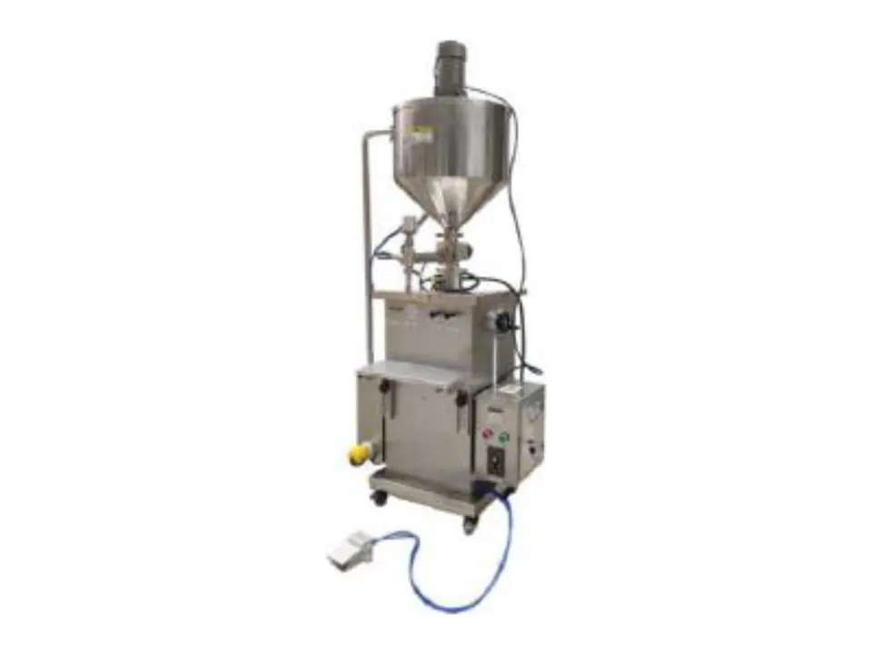 BUS-250FH Vertical Pneumatic Filling Machine with Heater and Blender
