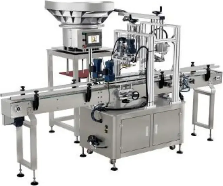 Automatic 4 Wheel Capping Machine with Cap Sorter