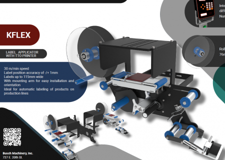 KFLEX Label Applicator with TTO Printer 