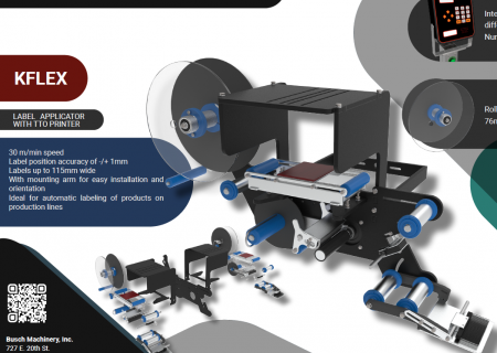 BM-KFLEX Label Applicator with TTO Printer